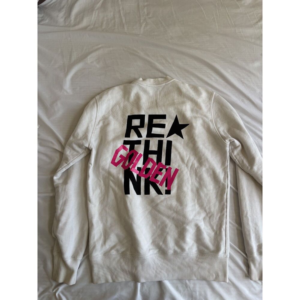 White Golden Goose Crewneck Sweatshirt